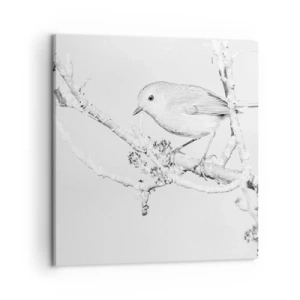 Impression sur toile - Image sur toile - Matin d'hiver - 50x50 cm