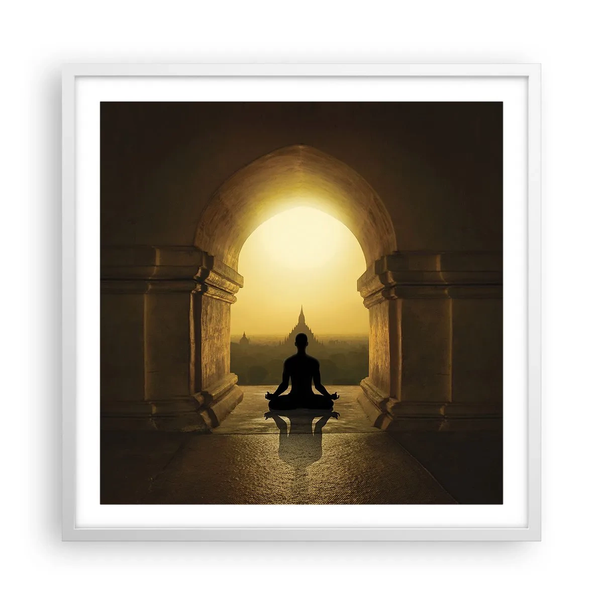 Affiche dans un cadre blanc - Poster - Pleine harmonie - 60x60 cm