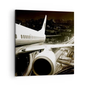 Impression sur toile - Image sur toile - Vole dans la nuit - 50x50 cm