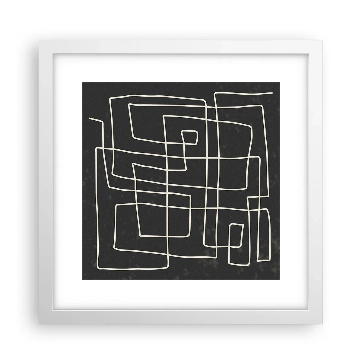 Affiche dans un cadre blanc - Poster - Pas aussi simple - 30x30 cm