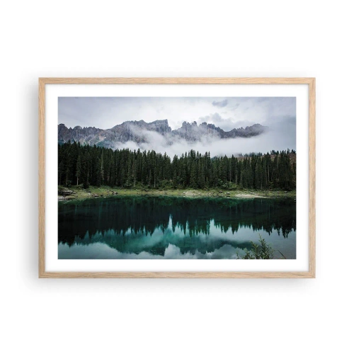 Affiche dans un chêne clair - Poster - Chut, chut, ne réveillons pas l'eau qui dort - 70x50 cm