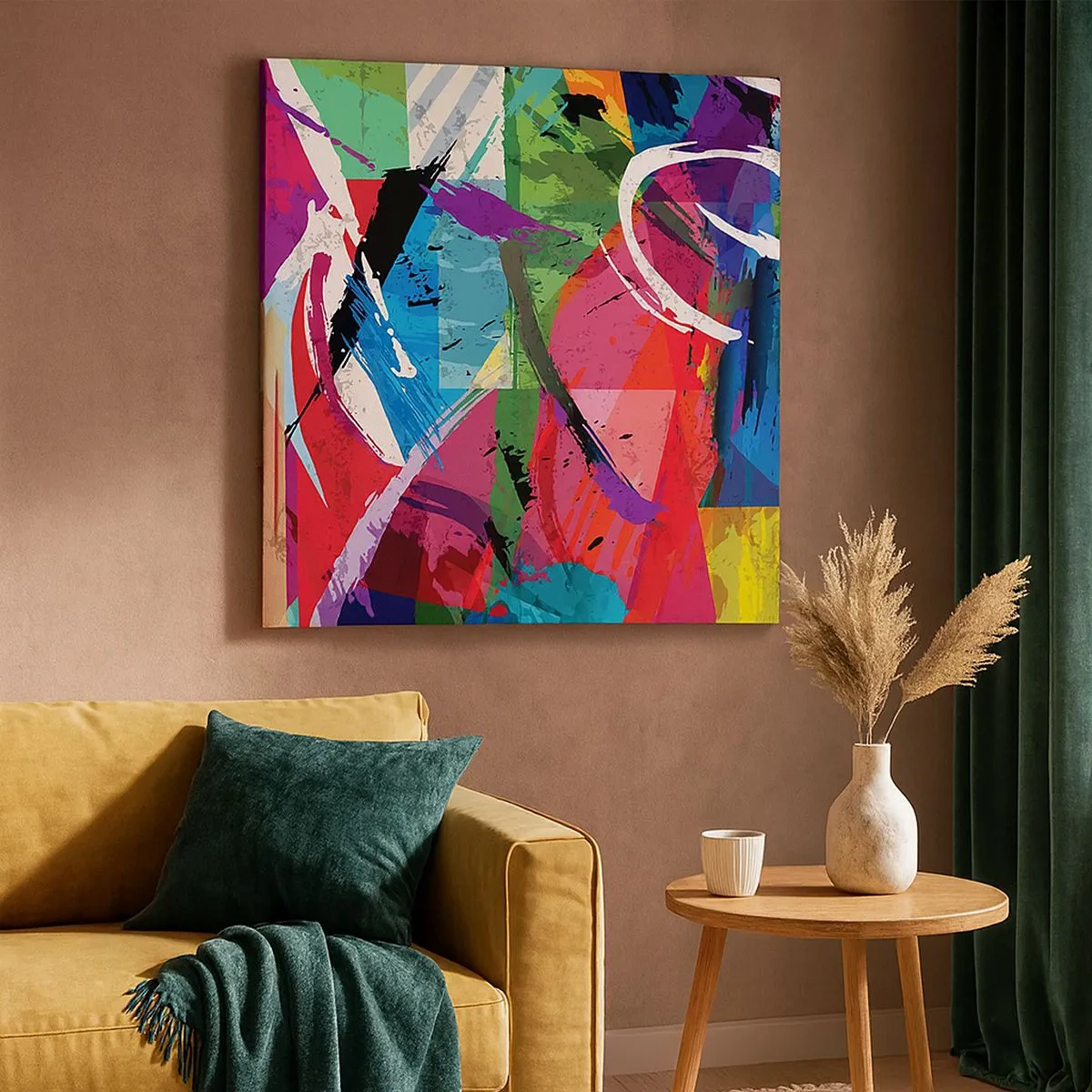 Impression sur toile - Image sur toile - Rapide, vif et bondissant - 30x30 cm