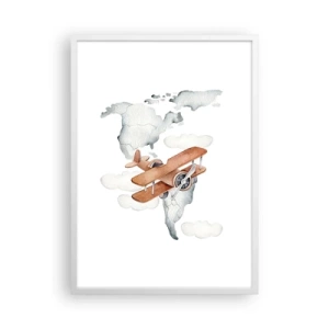 Affiche dans un cadre blanc - Poster - Dans un esprit pionnier - 50x70 cm