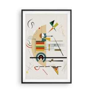 Affiche dans un cadre noir - Poster - Et le monde s’amuse - 61x91 cm