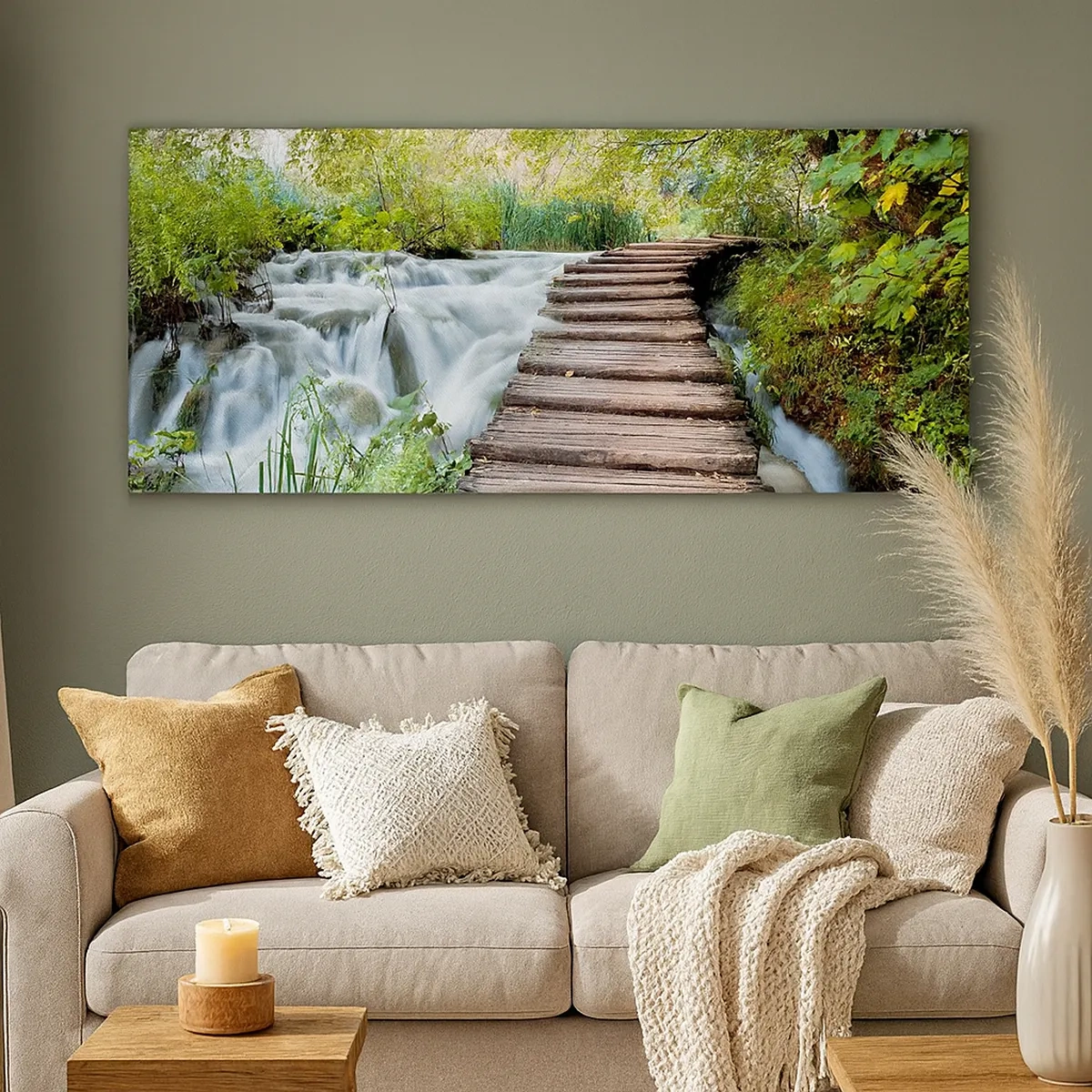 Impression sur toile - Image sur toile - L'eau n'est pas si calme - 30x30 cm