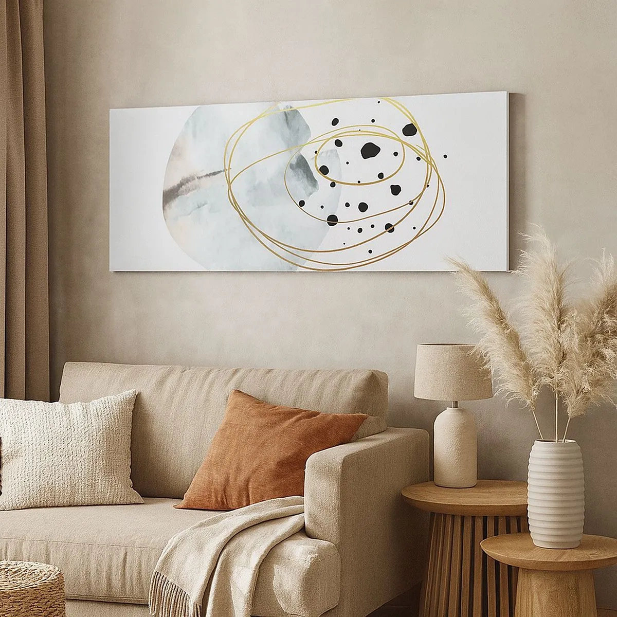 Impression sur toile - Image sur toile - Emmêlement de l'espace - 100x40 cm