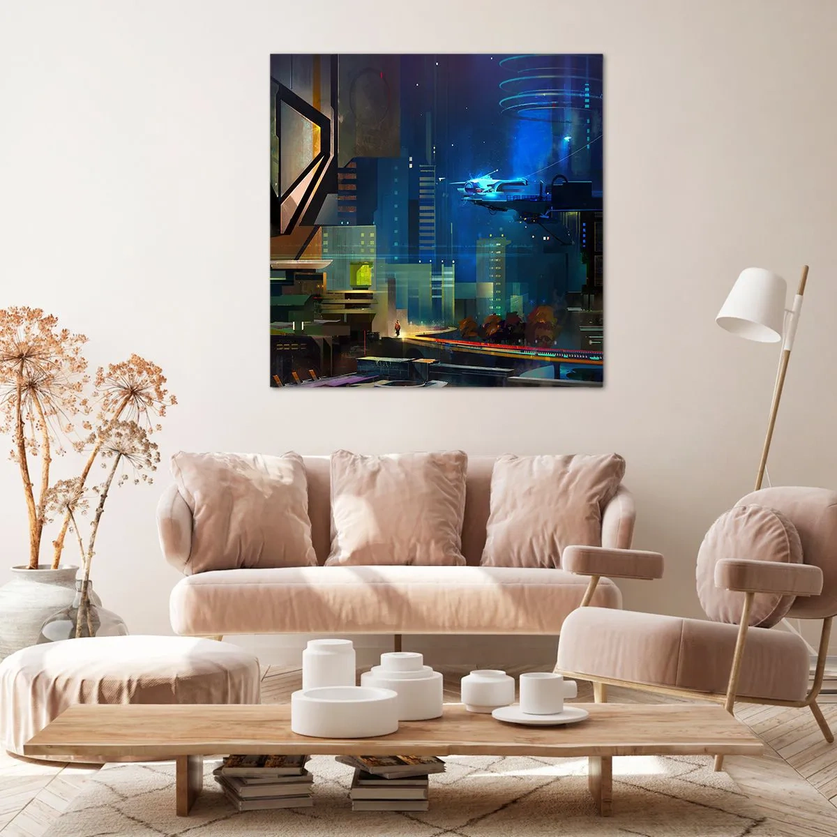 Impression sur toile - Image sur toile - Dans le futur proche - 40x40 cm