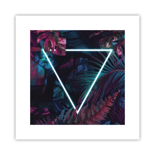Affiche - Poster - Jardin de style disco - 30x30 cm
