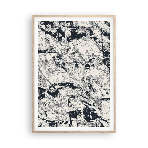 Affiche dans un chêne clair - Poster - Interpénétration des contraires - 70x100 cm