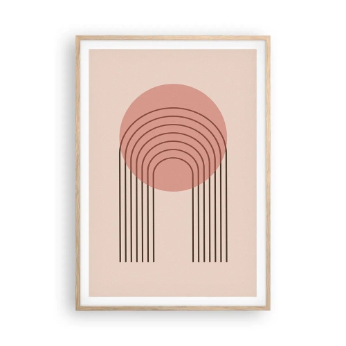 Affiche dans un chêne clair - Poster - Attraction irrésistible - 70x100 cm