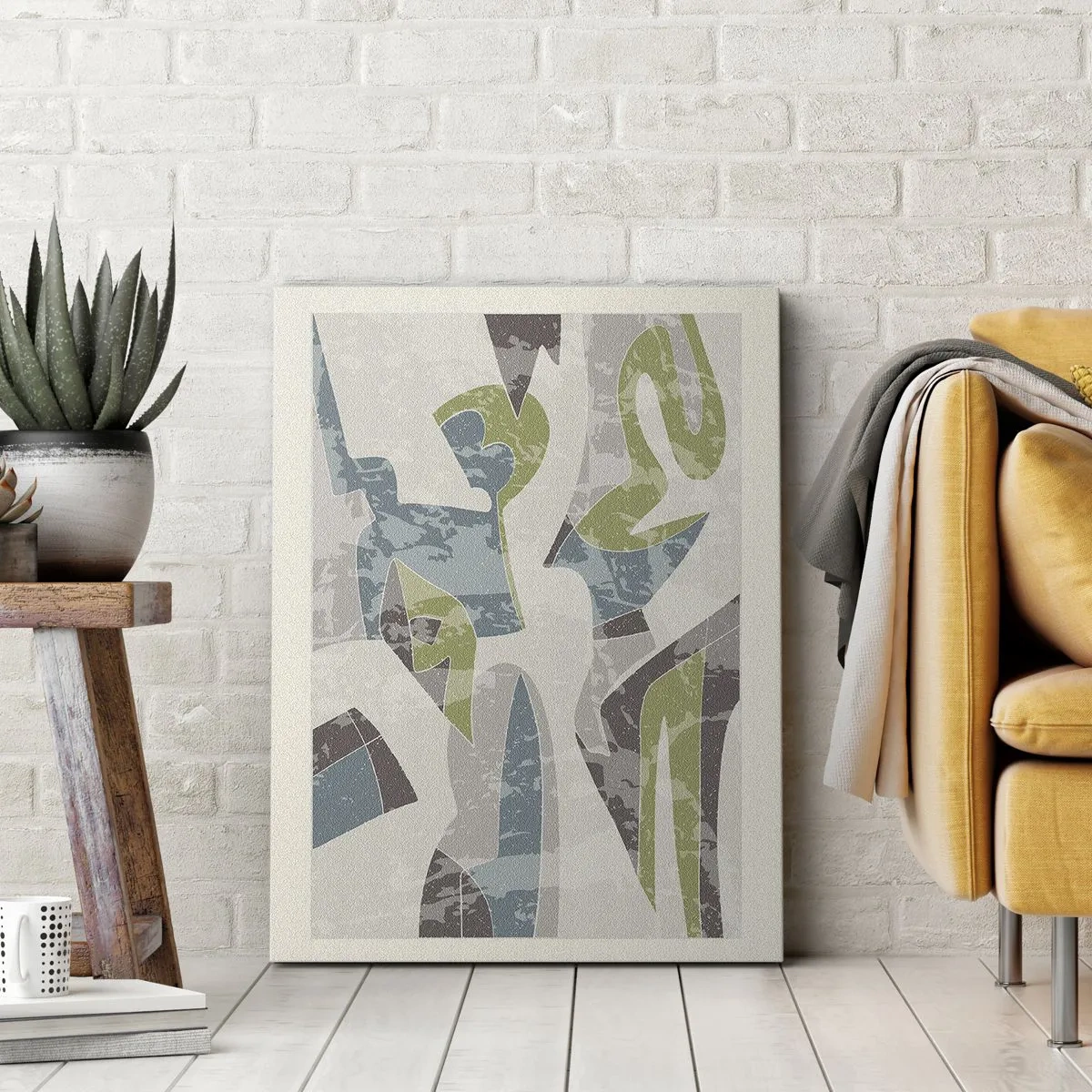 Impression sur toile - Image sur toile - Composition derrière la vitre - 65x120 cm