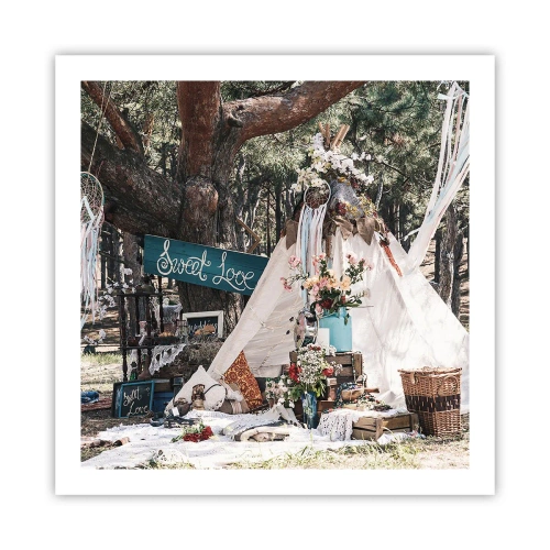 Affiche - Poster - Make love… - 60x60 cm