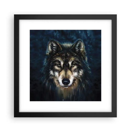 Affiche dans un cadre noir - Poster - Alpha? Et oméga - 30x30 cm