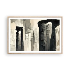 Affiche dans un chêne clair - Poster - La majesté de l'Antiquité - 91x61 cm