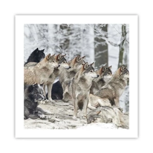 Affiche - Poster - Famille et amis - 50x50 cm
