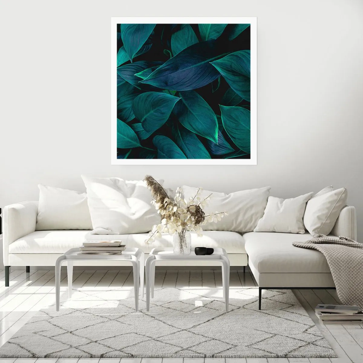 Affiche - Poster - le vert lui-même - 40x40 cm