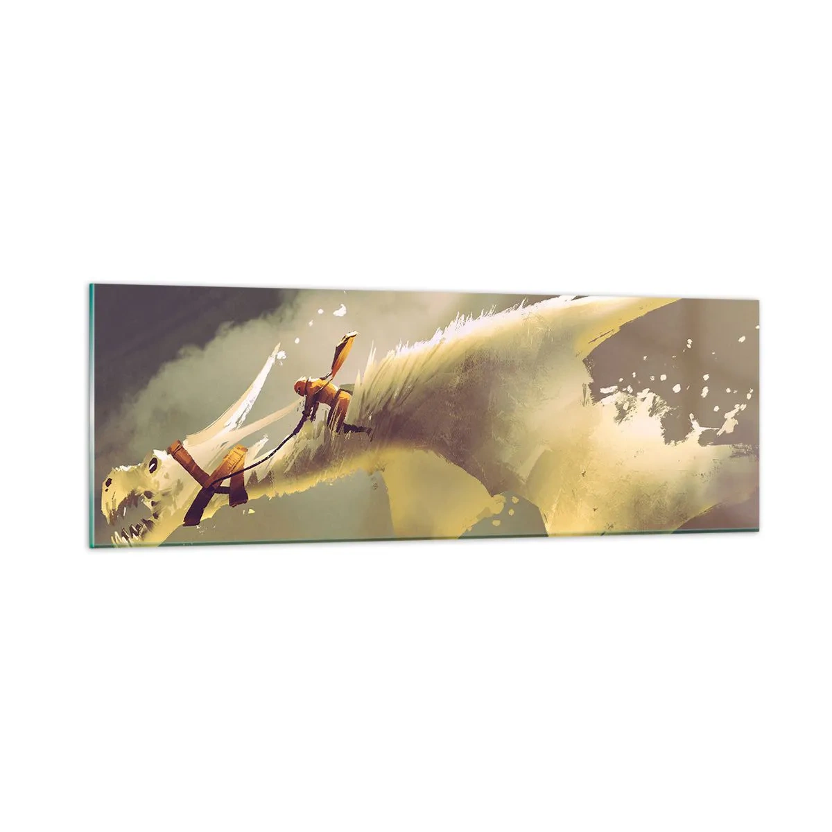 Impression sur verre - Image sur verre - Le monde à la rescousse - 90x30 cm