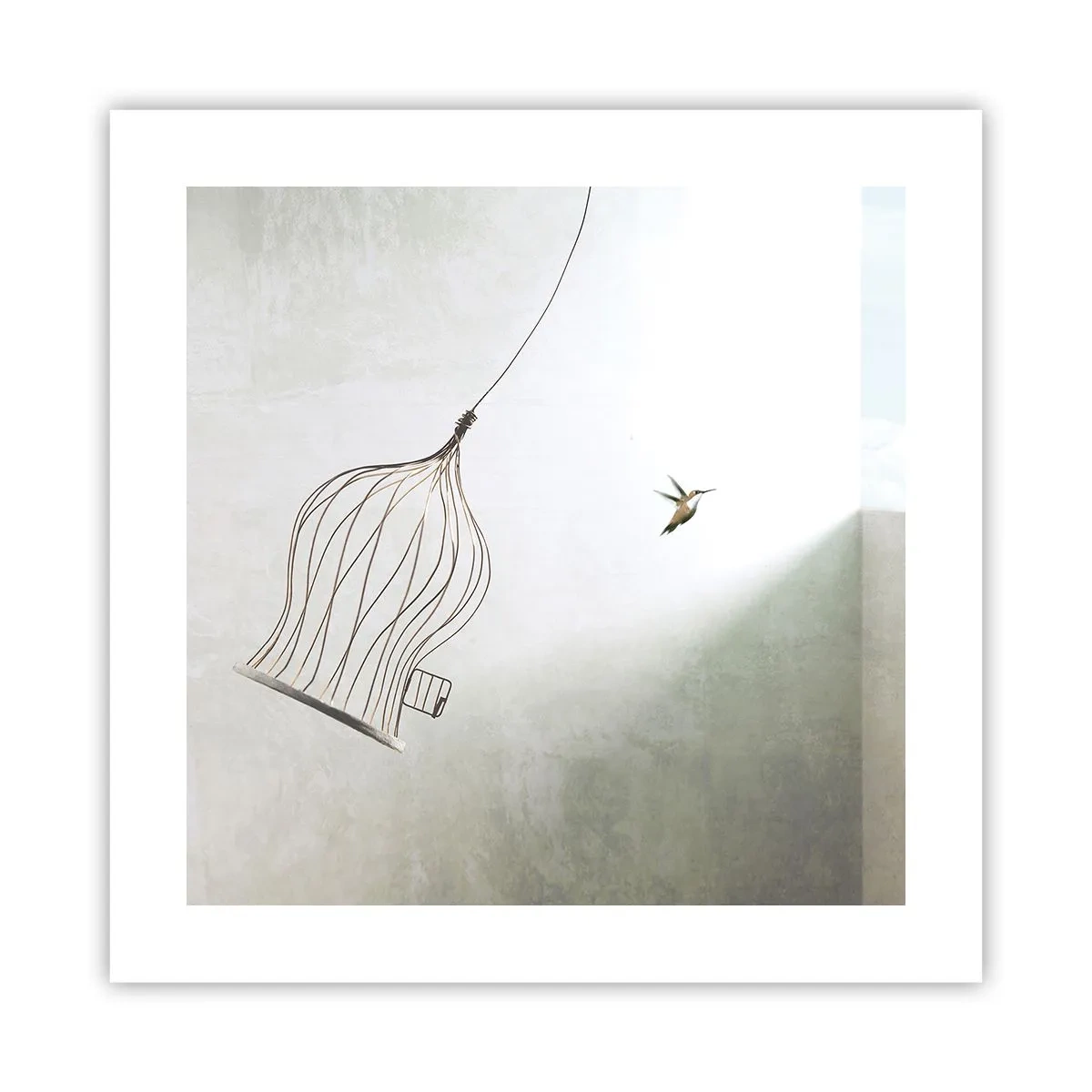 Affiche - Poster - Dans son élément - 40x40 cm