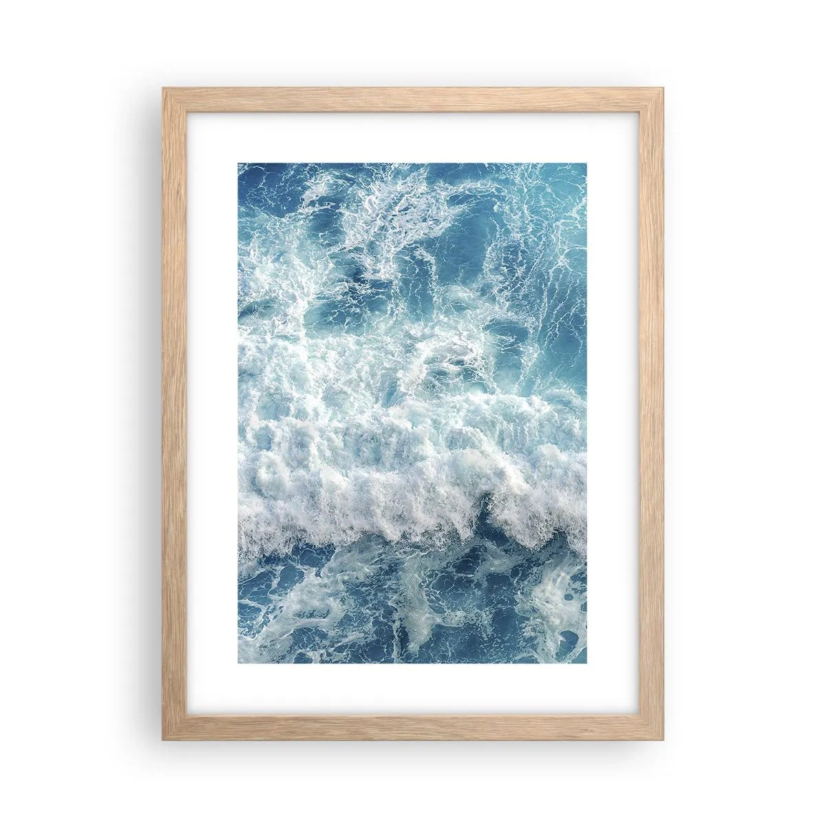 Affiche dans un chêne clair - Poster - Joyeusement et en sautant - 30x40 cm