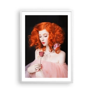 Affiche dans un cadre blanc - Poster - De style baroque - 50x70 cm