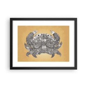 Affiche dans un cadre noir - Poster - Les contes de M. Crabe - 40x30 cm