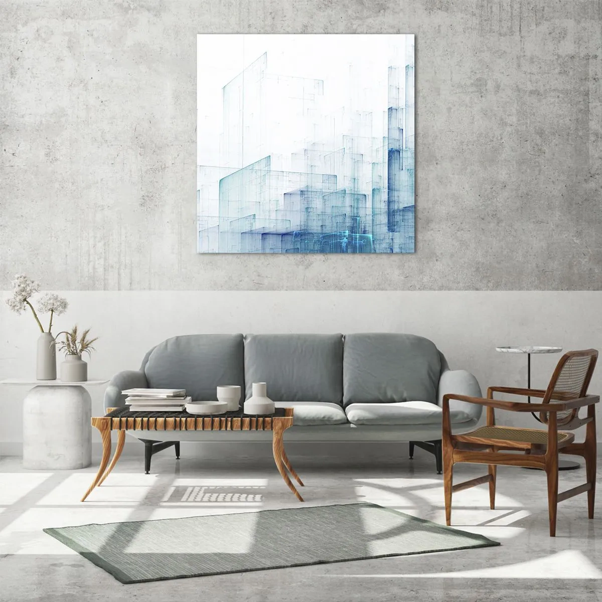 Impression sur verre - Image sur verre - Comment l’espace s’est formé - 50x50 cm