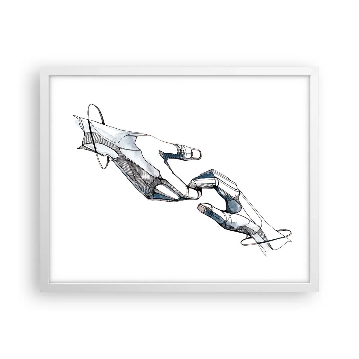 Affiche dans un cadre blanc - Poster - Un bon geste - 50x40 cm