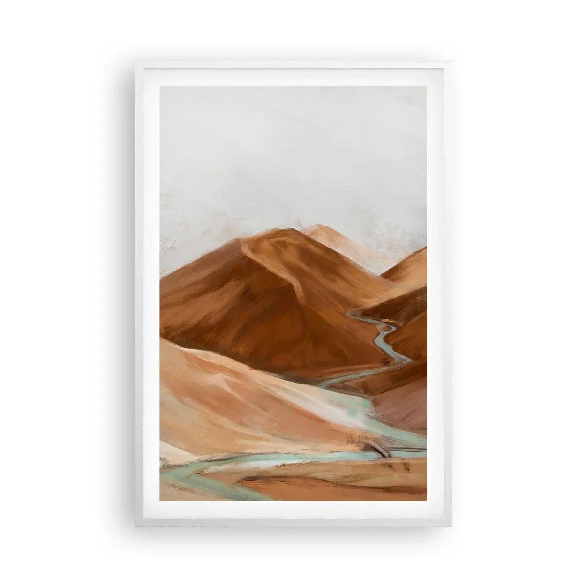 Affiche dans un cadre blanc - Poster - A la source - 61x91 cm