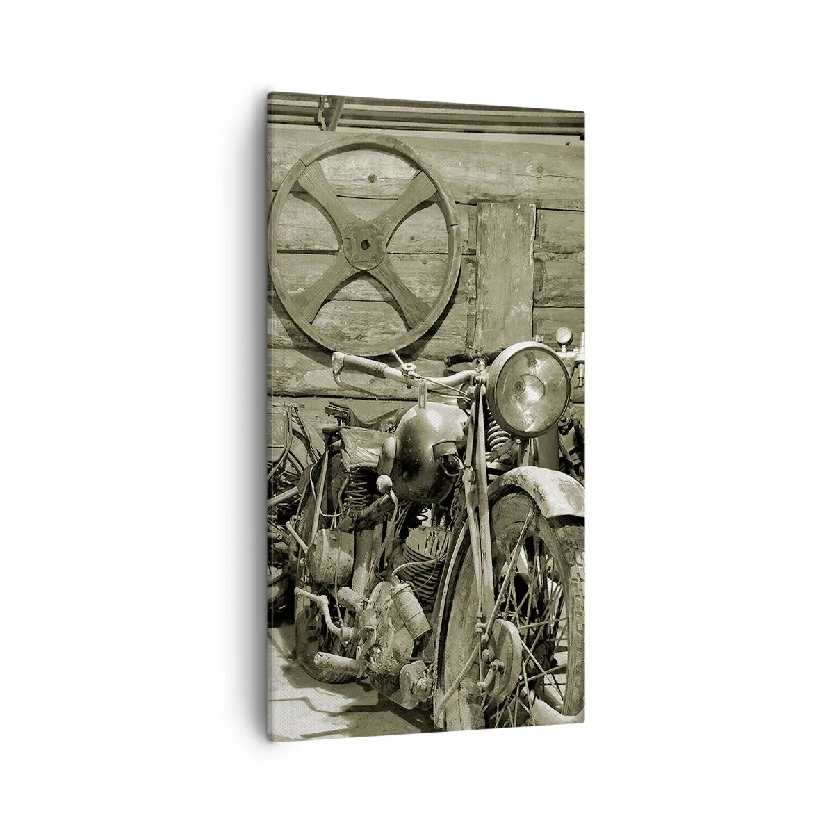 Impression sur toile - Image sur toile - Dans le hangar de l'oncle Władek - 55x100 cm