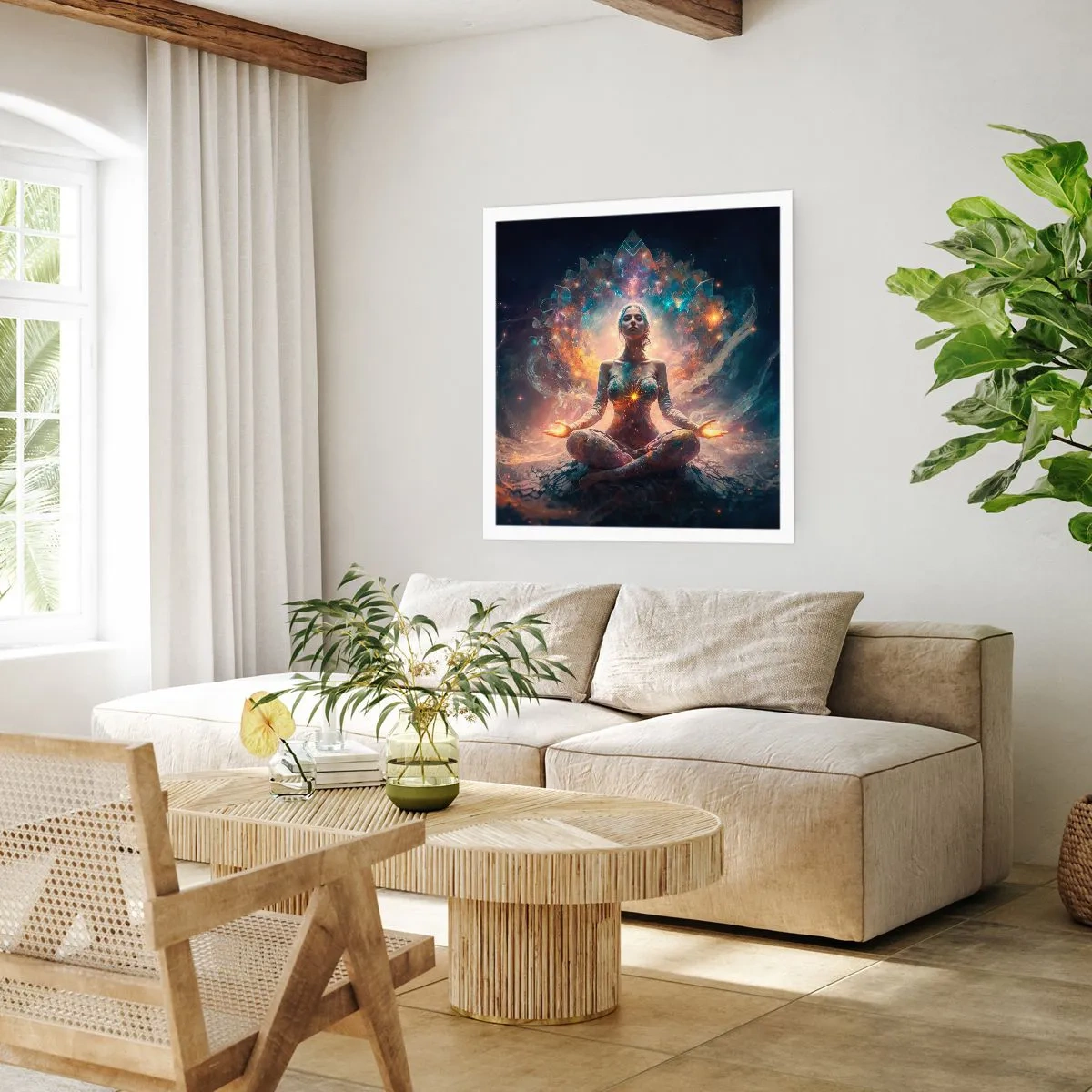 Affiche - Poster - Flux de bonne énergie - 30x30 cm