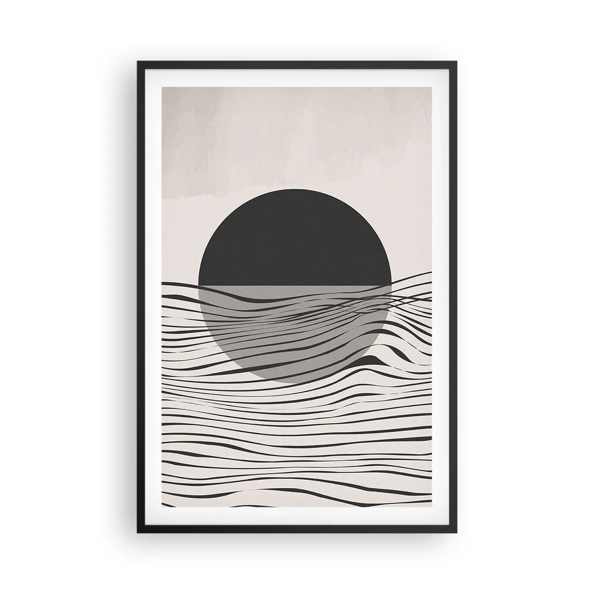 Affiche dans un cadre noir - Poster - Demi composition - 61x91 cm