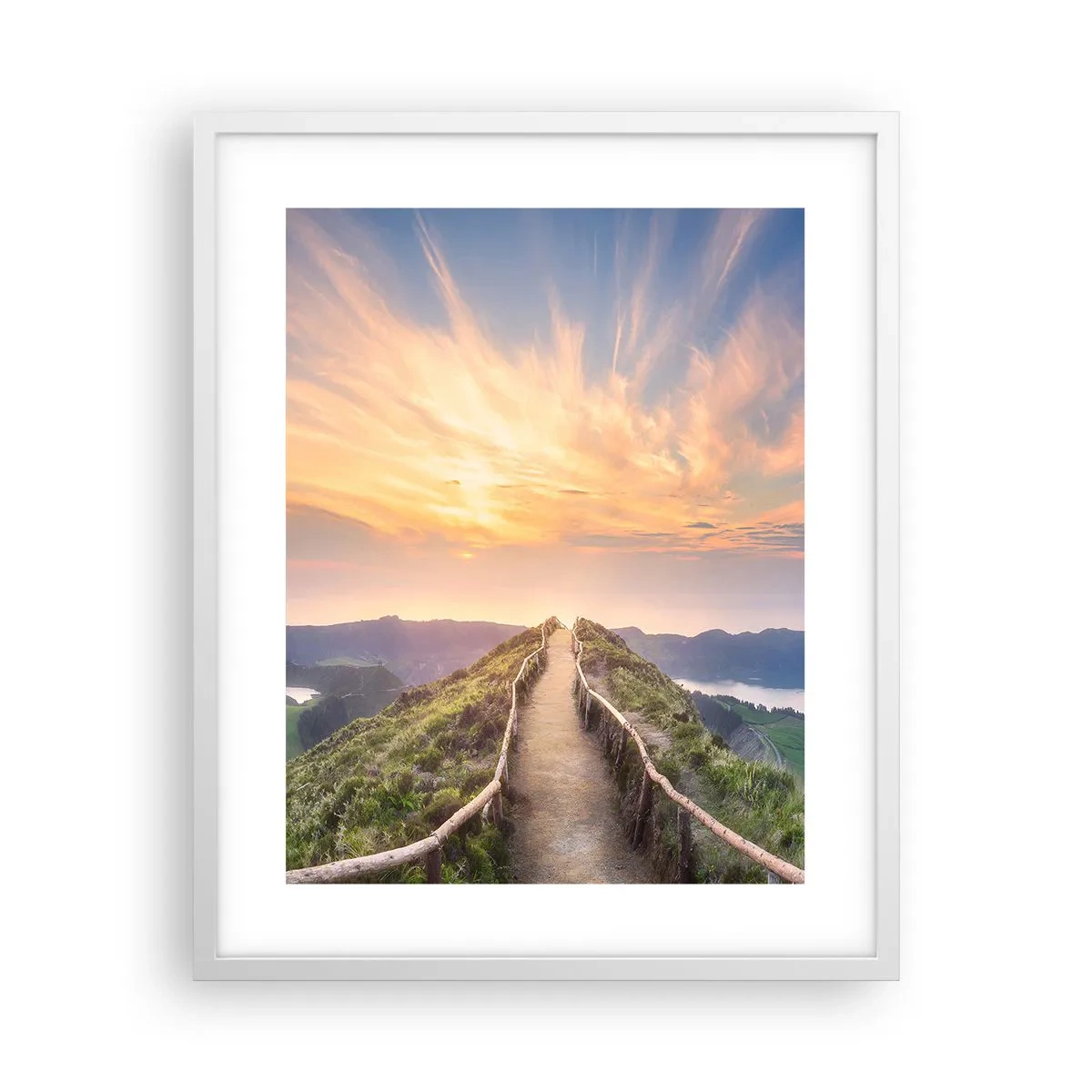 Affiche dans un cadre blanc - Poster - Proche du ciel - 40x50 cm