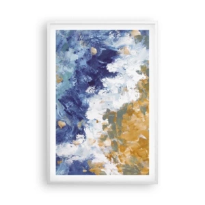 Affiche dans un cadre blanc - Poster - Danse des éléments - 61x91 cm