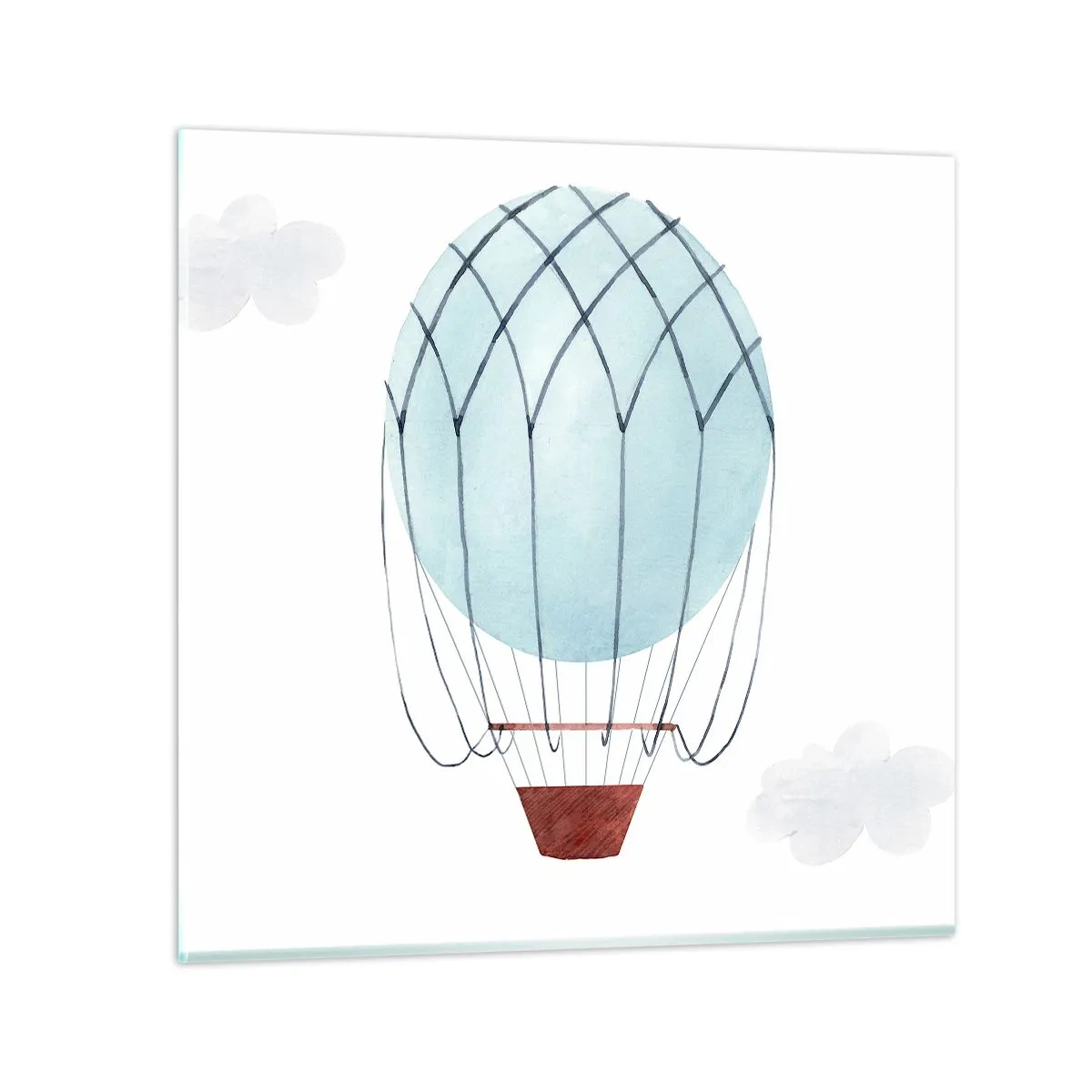 Impression sur verre - Image sur verre - Entièrement dans les nuages - 50x50 cm