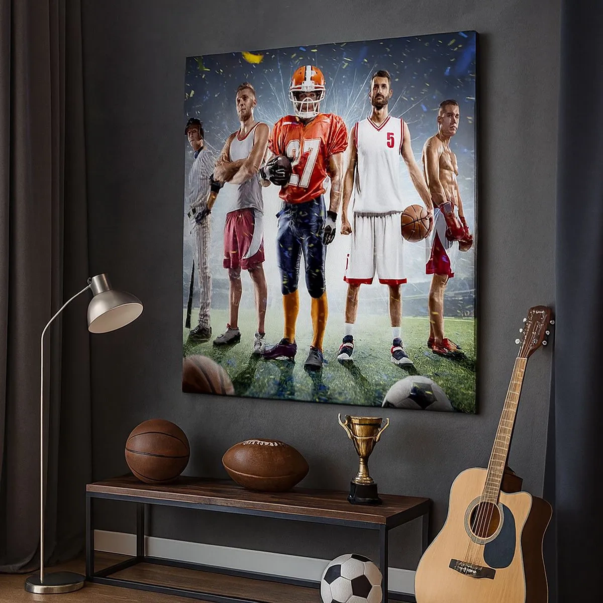 Impression sur toile - Image sur toile - Gladiateurs des champs - 30x30 cm
