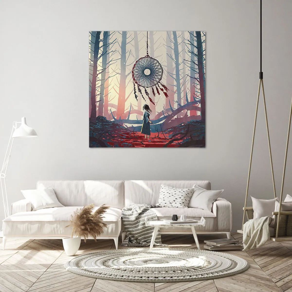 Impression sur toile - Image sur toile - Rituel secret du bonheur - 40x40 cm