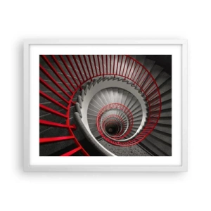 Affiche dans un cadre blanc - Poster - Amusement architectural - 50x40 cm