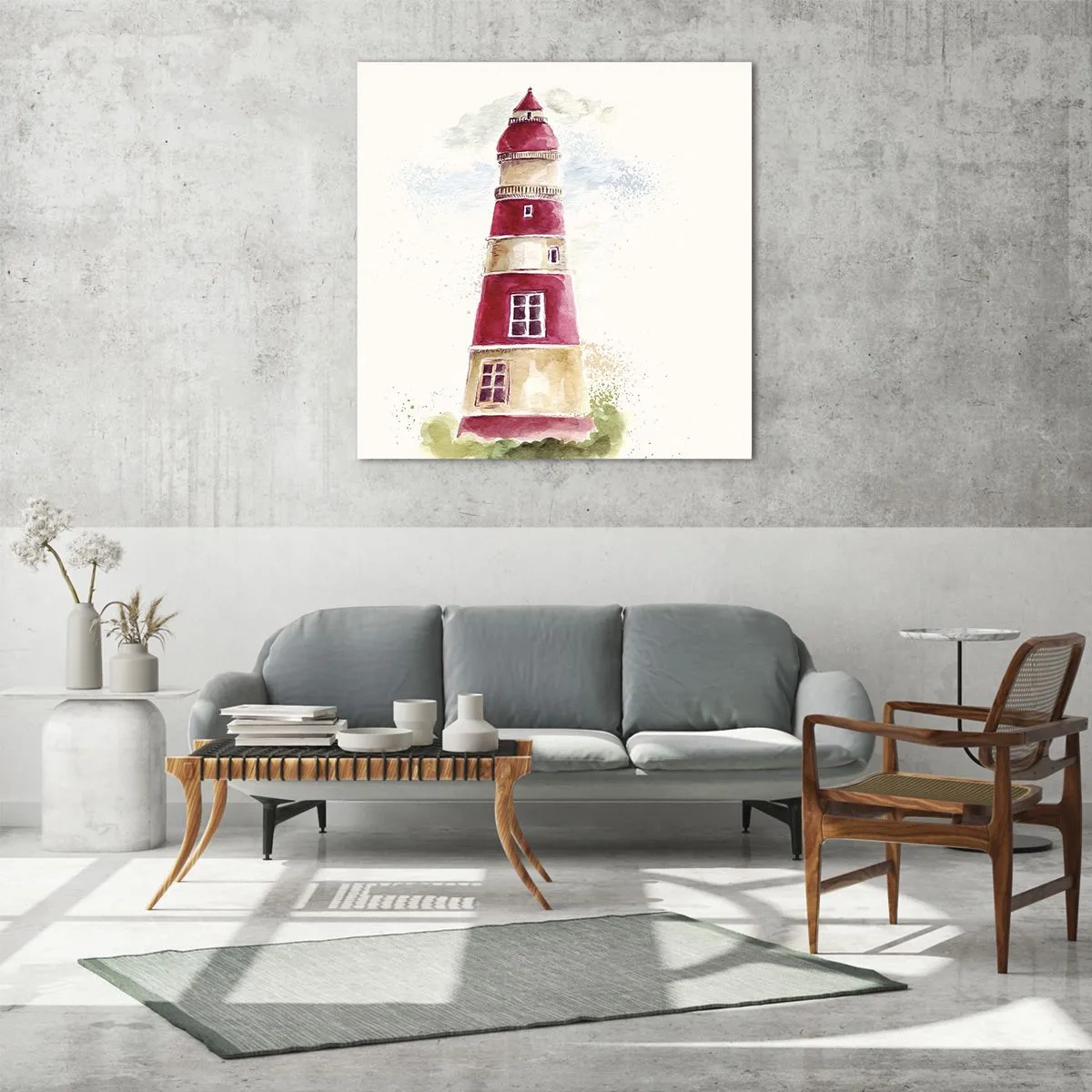 Impression sur verre - Image sur verre - Il y a toujours beau temps autour - 60x60 cm