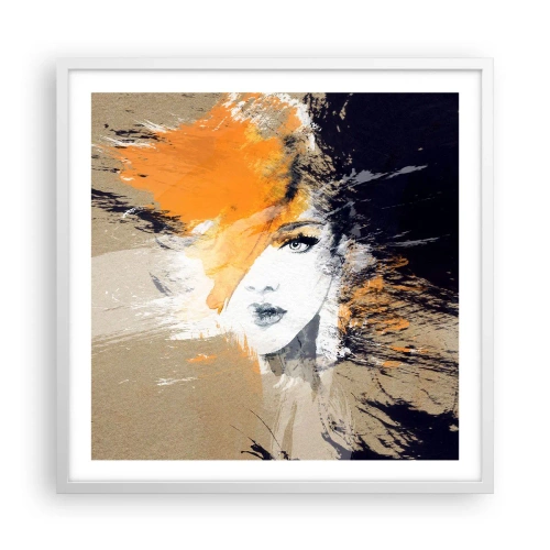 Affiche dans un cadre blanc - Poster - Et la lumière fut - 60x60 cm