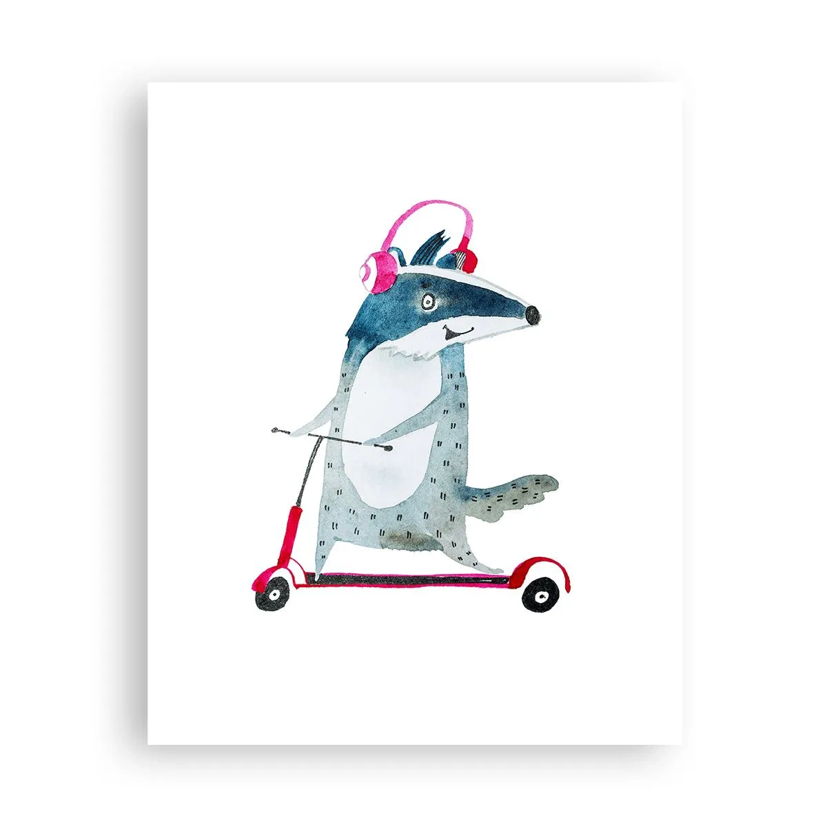 Affiche - Poster - La joie du blaireau - 40x50 cm