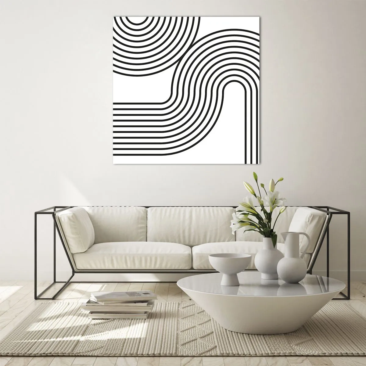 Impression sur verre - Image sur verre - En plein virage - 30x30 cm