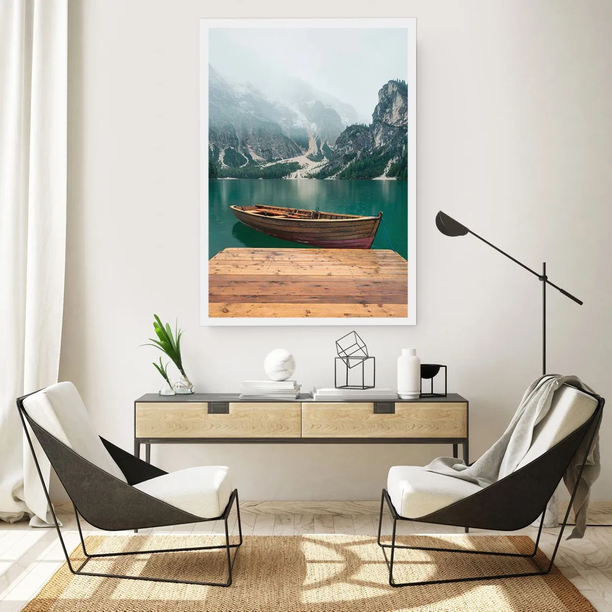 Affiche - Poster - Faire face à la fierté des rochers - 70x100 cm