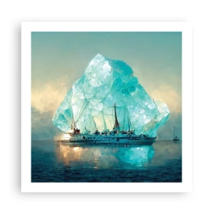Affiche - Poster - Diamant arctique - 60x60 cm