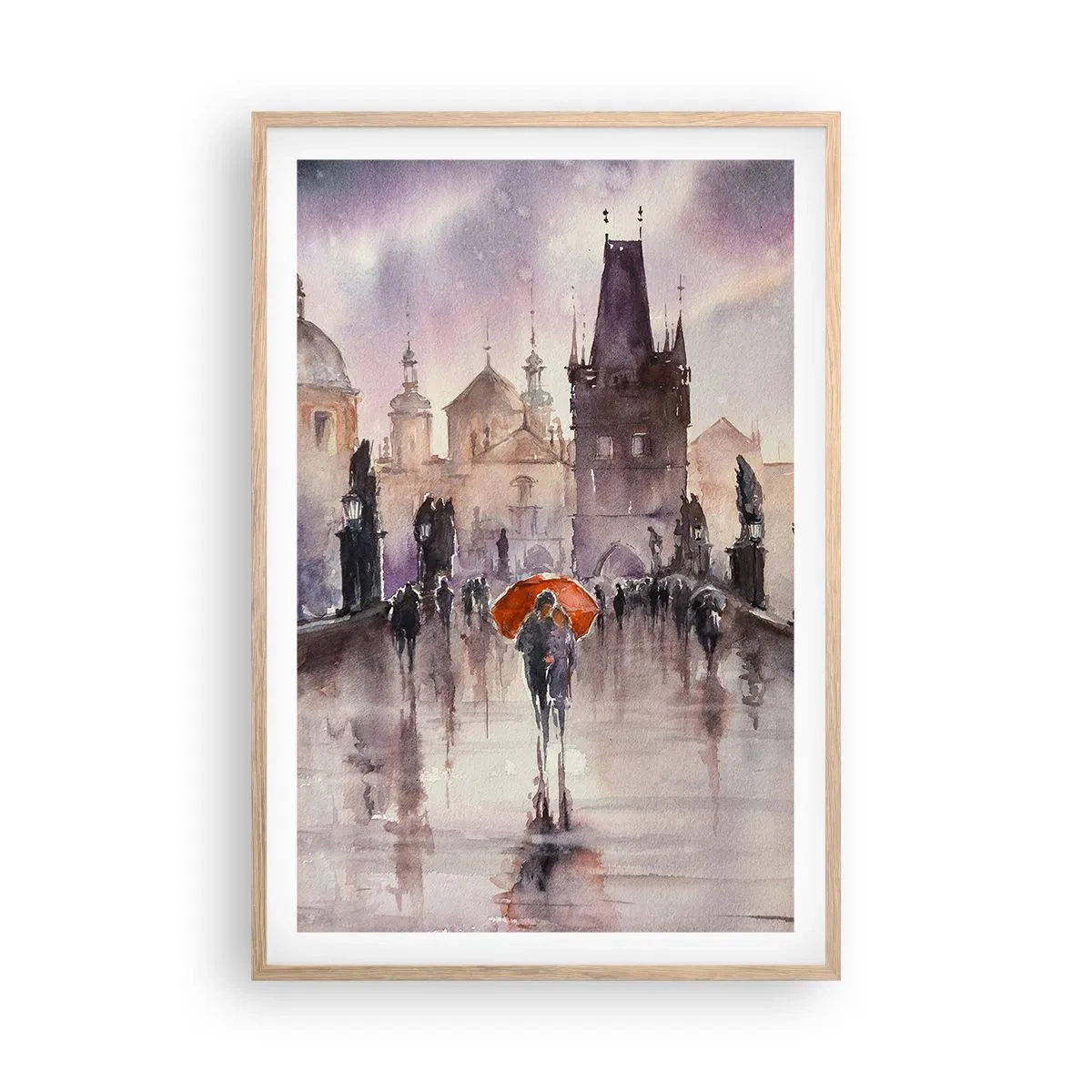 Affiche dans un chêne clair - Poster - Les gens ne changent pas - 61x91 cm