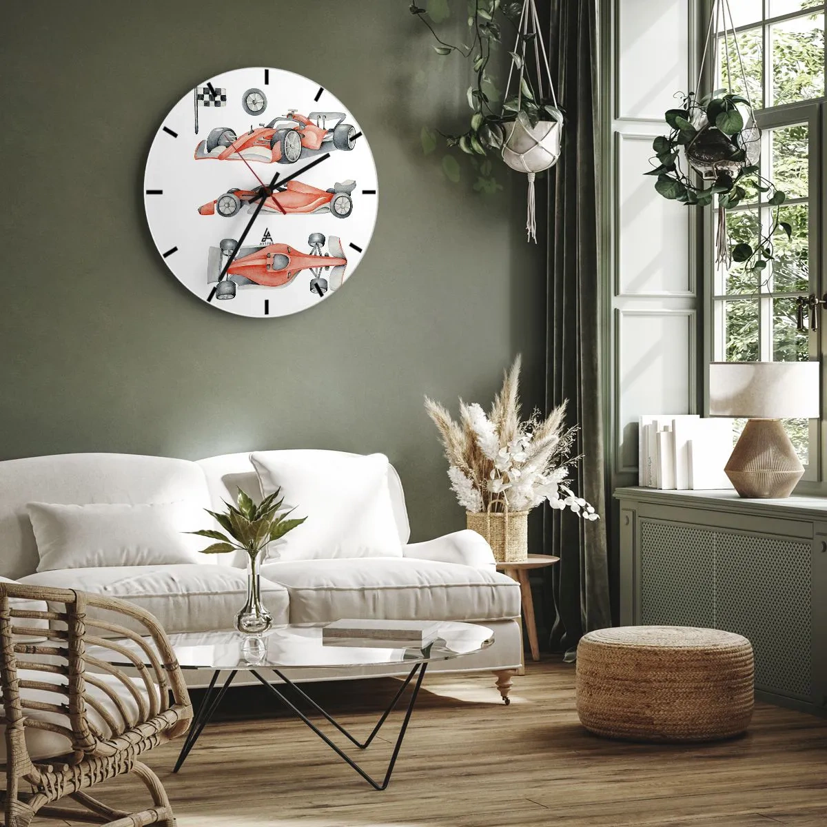 Horloge murale - Pendule murale - poursuis ton rêve - 40x40 cm