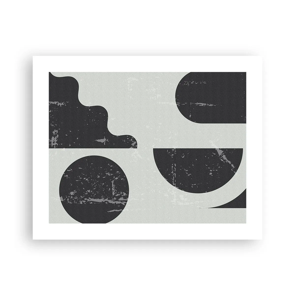 Affiche - Poster - Composition dessus et dessous - 50x40 cm