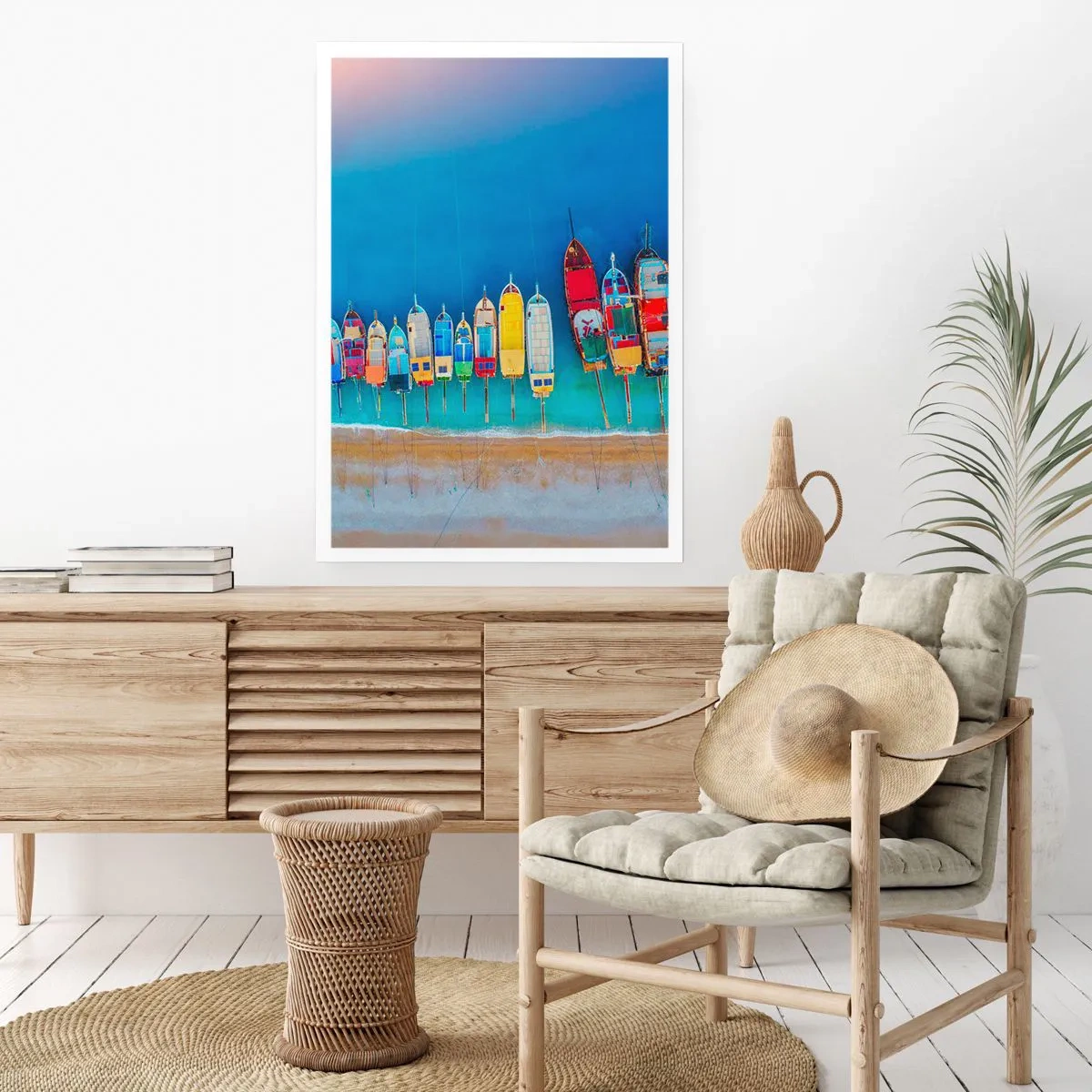 Affiche - Poster - Une vue à vol d'oiseau - 30x40 cm