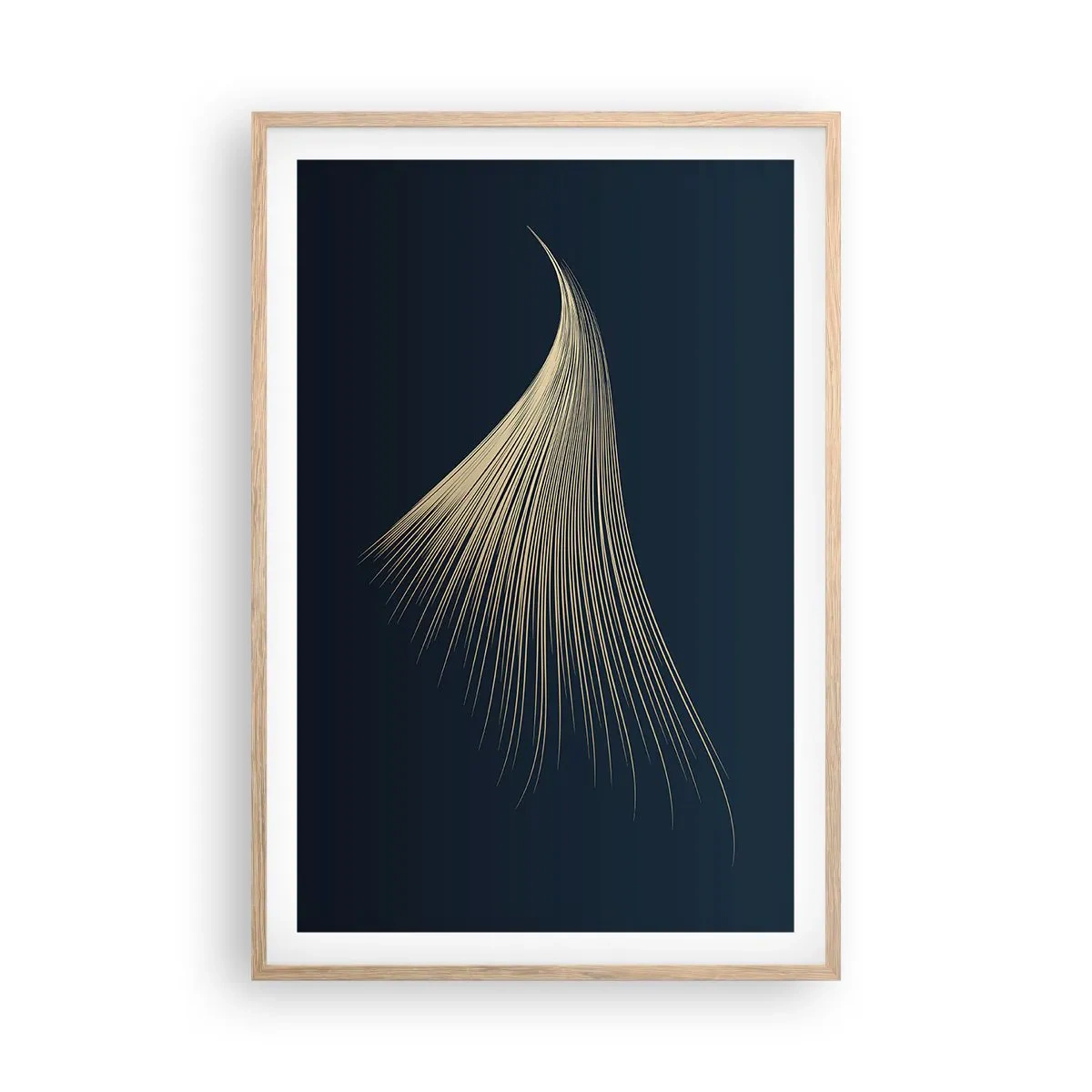 Affiche dans un chêne clair - Poster - Comme les cheveux d'un ange - 61x91 cm