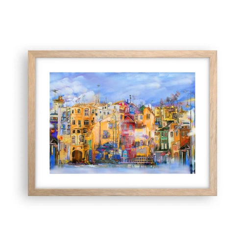 Affiche dans un chêne clair - Poster - Nous sommes ensemble - 40x30 cm