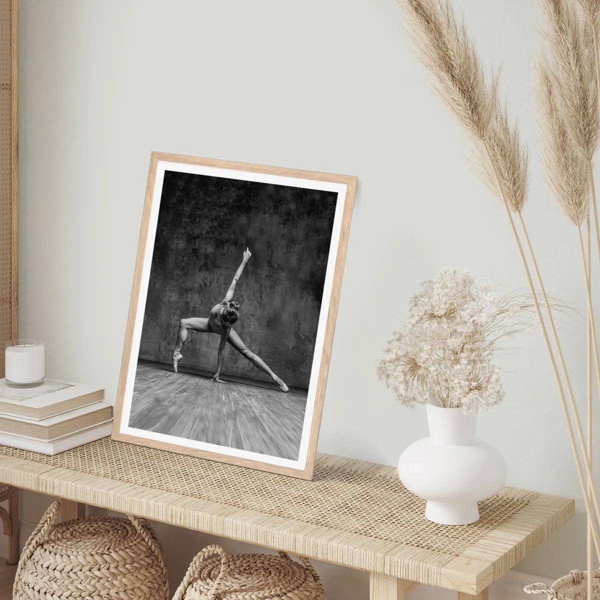 Affiche dans un chêne clair - Poster - Balance idéale - 40x50 cm